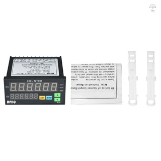 Bộ đếm kỹ thuật số hiển thị Diode phát sáng kép đa chức năng Máy đo chiều dài AC / DC 90 ~ 265V với 2 đầu ra rơle và xung PNP NPN