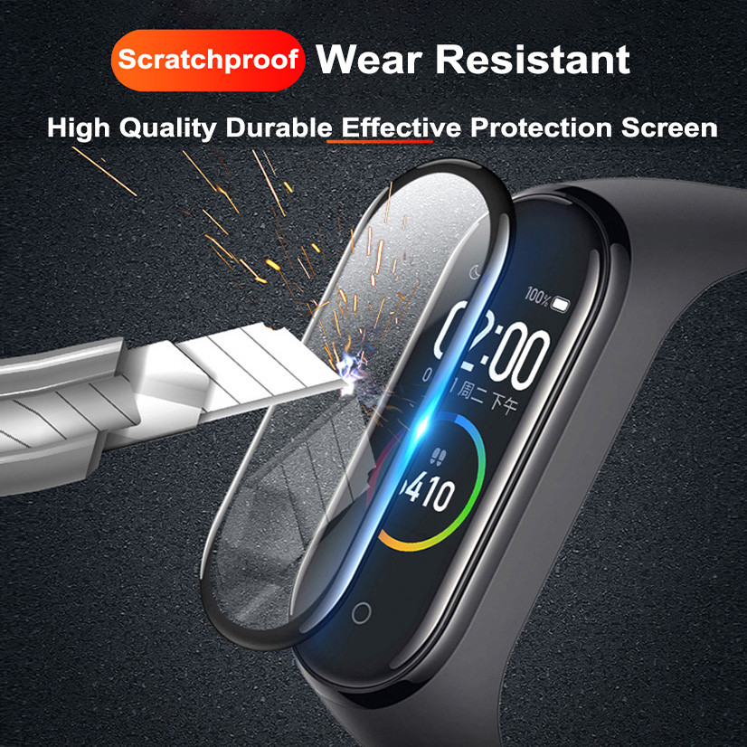 Kính mềm bảo vệ 9D cho Xiaomi Mi Band 10 9 8 7 Pro Bảo vệ màn hình cho miband 4 5 6 7 8 Bao đeo đồng hồ thông minh Phim mềm