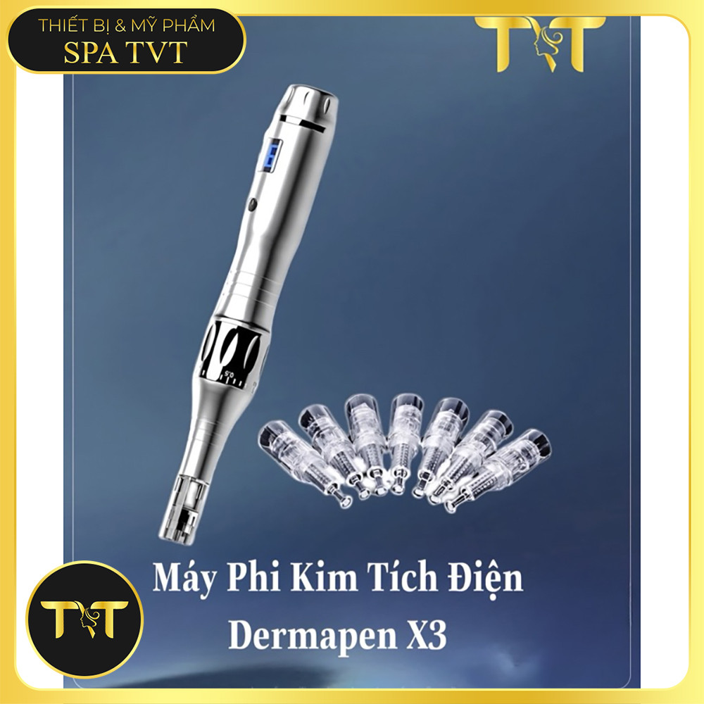 DERMAPEN X3 DÙNG KIM XOÁY – BÚT PHI KIM TÍCH ĐIỆN HỖ TRỢ MỜ THÂM, GIẢM SẸO RỖ, CĂNG BÓNG DA