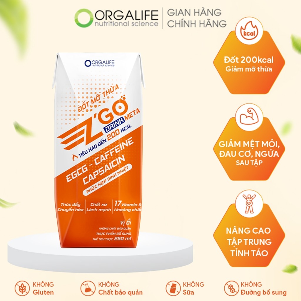 Ảnh Combo 3 - 15 Ngày đốt cháy calo Zgo Meta Drink 200 (250ml/Hộp) 1