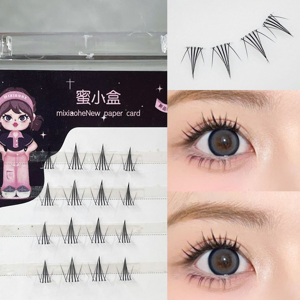 Mô Phỏng Ghép Lông Mi Giả Nhiều Lớp Lông Mi Giai Đoạn Dày Cho Làm Đẹp Mắt Cosplay DIY Trang Điểm