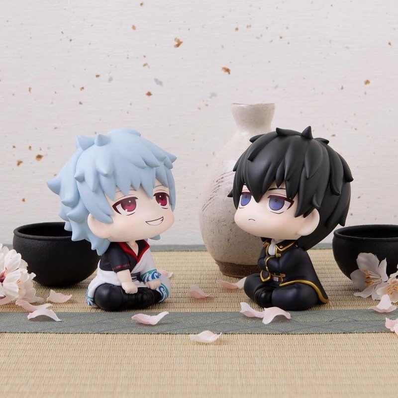Gintama Tra Cứu Đồ Chơi 10cm Hijikata Toushirou Sakata Gintoki Nhân Vật Hành Động Ngồi Búp Bê Phiên Bản Q PVC Sưu Tập Tượng