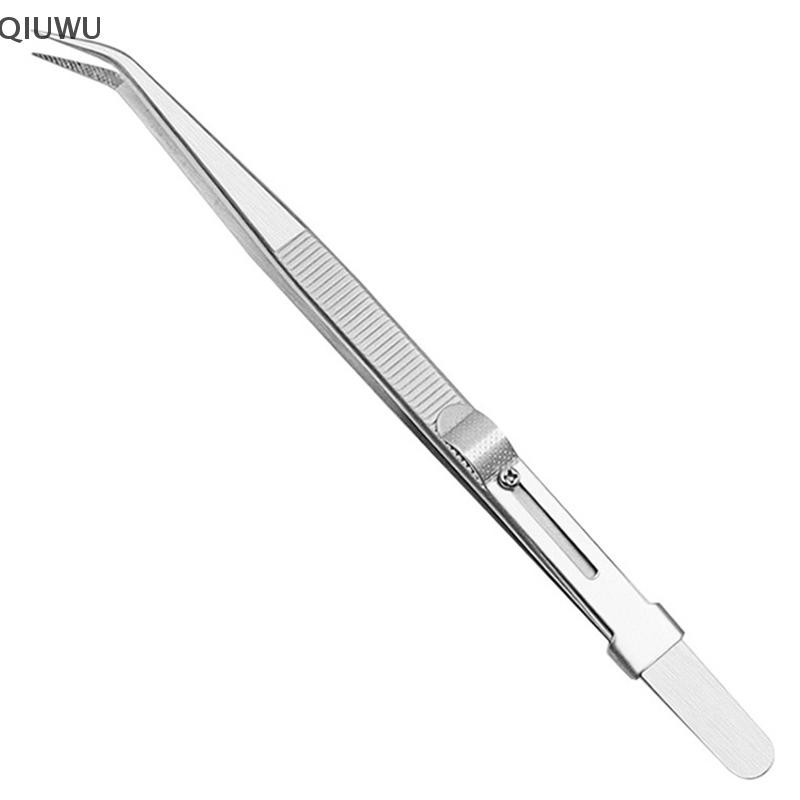 Nhíp bằng thép không gỉ QIUWU Dụng cụ sửa chữa linh kiện điện tử Nhíp đa năng Nhíp trang sức chất lượng cao.
