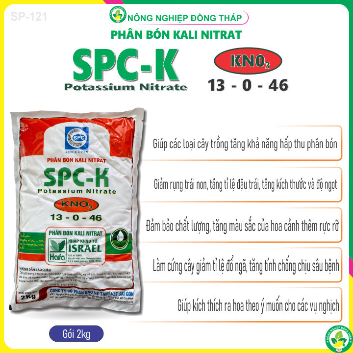 Phân Bón KALI NITRAT SPC-K Potassium Nitrate KN03 13-0-46 (Gói 2kg ...