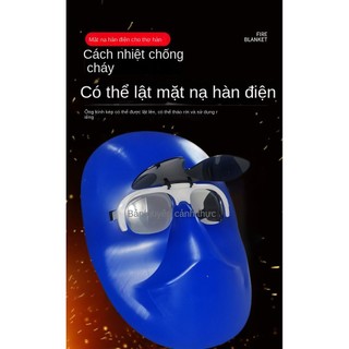Mặt nạ hàn điện Nắp Lật Mặt nạ bảo vệ cho thợ hàn Kính hàn nhẹ chống nướng và chống tia cực tím