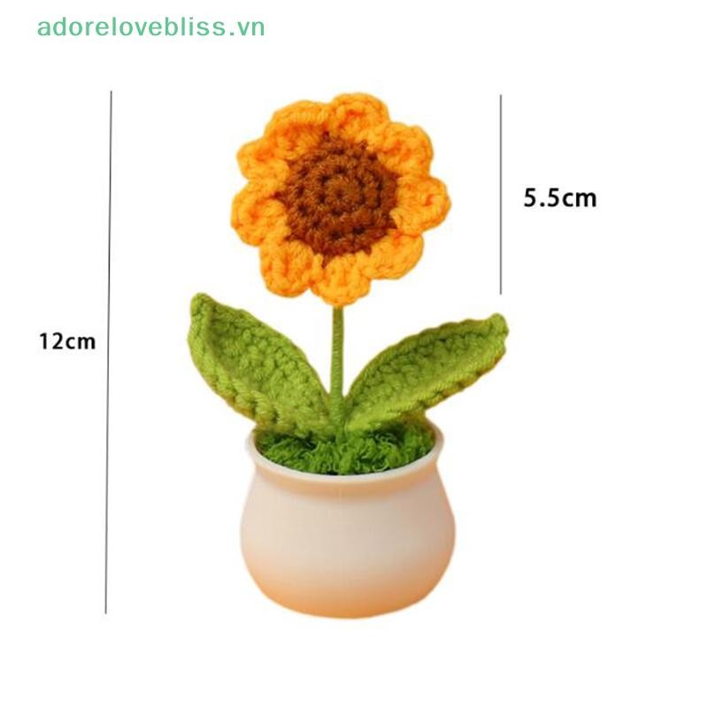 Thêm 1 Cái Sáng Tạo Hoa Nhân Tạo Dễ Thương Móc SunFlower Chậu Dệt Kim Hoa Tốt Nghiệp Hoa Xe Trang Trí Nhà Cửa Quà Tặng BSS