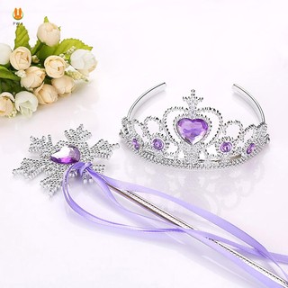 Đảng Magic Wand Vương Miện Bộ Sáng Bóng Kim Cương Giả Công Chúa Đảng Trang Sức Dụng Cụ Đảng Đạo Cụ Công Chúa Cây Đũa Phép