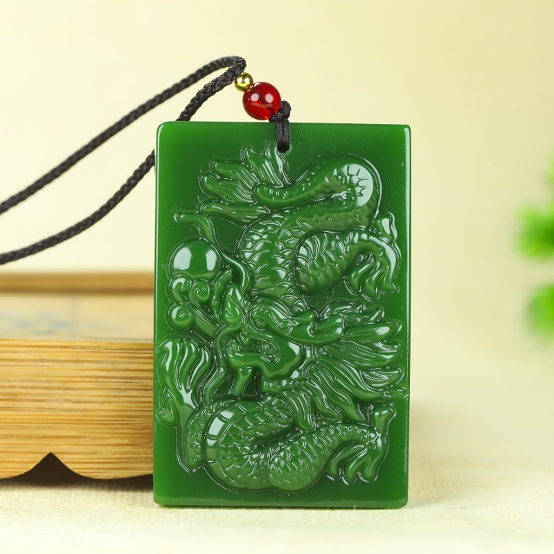 Vòng cổ mặt dây chuyền thương hiệu rồng nam Phù hợp với quà tặng gấp đôi thời trang