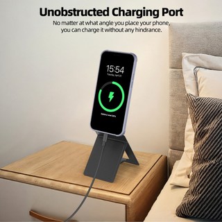 Giá đỡ điện thoại di động từ tính vô hình siêu mỏng có thể gập lại Goojodoq phù hợp vớiXiaomi Huawei
