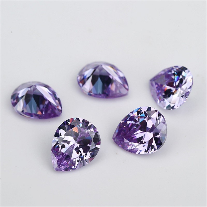 5A Oải Hương Lê Cắt 3x5mm~10x12mm, 15/30 Chiếc, Đá Cubic Zirconia Cho Trang Sức DIY