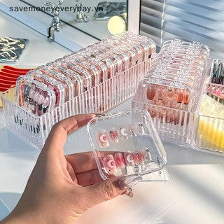 [savemoneyeveryday] Hộp Bảo Quản Móng Tay Nghệ Thuật Trong Suốt Đeo Áo Giáp Người Tổ Chức Giá Đỡ Trang Sức Hộp Trưng Bày Rỗng Hộp Đựng Móng Tay Giả Tinh Tế [vn]