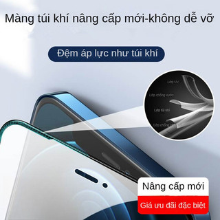 Kính cường lực iPhone đệm khí, chống sốc, siêu nét, chống ánh sáng xanh, cho iPhone 11 12 13 14 15 16 17 Pro Max 17 Air