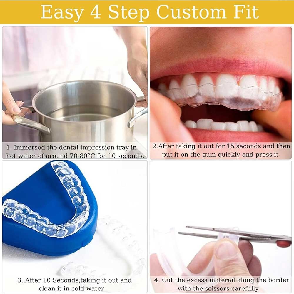 4PCS Dental Mouth Guard For Tooth Grinding Night Guard For Teeth