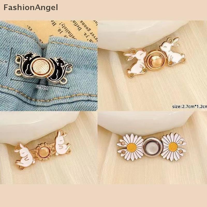 FashionAngel Có thể tháo rời thắt lưng khóa vô hình, nút chụp, trâm trang sức, điều chỉnh dây thắt lưng quần áo VN