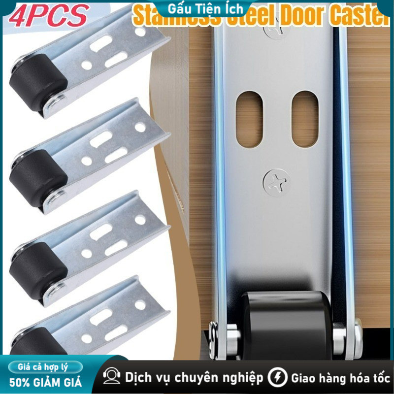 1 / 2 / 4 Bánh Xe Chống Xệ Cửa, Kẹt Cửa, Bánh Xe Trợ Lực, Bánh Xe Chịu Lực Giảm Ma Sát, Bánh Xe Đẩy Hàng