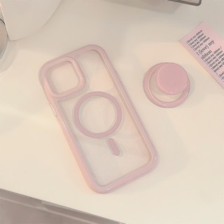 Giá Đỡ Từ Tính Trong Suốt Ốp Lưng Điện Thoại IPhone 16 15 15pro Max 13 Mini 14 14pro 14max 12 11 Pro Max IX XR SE2 Plus Bìa Cứng P7