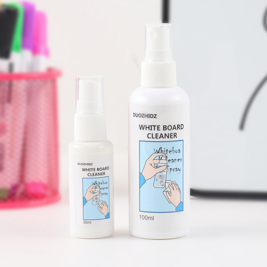 Tẩy Trắng Ban Vệ Sinh Xịt 3.4oz Trắng Bụi Chai Xịt Cho Lớp Học Đồ Dùng Học Tập Giáo Viên Bảng Trắng 3.4 Fl Oz Board Cleaner Mùi Thấp 30ml