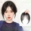 Phần giữa Fake Bangs Fringe Tổng hợp Topper Hairpiece Clip-In Bang Nối dài Đóng cửa vô hình tự nhiên