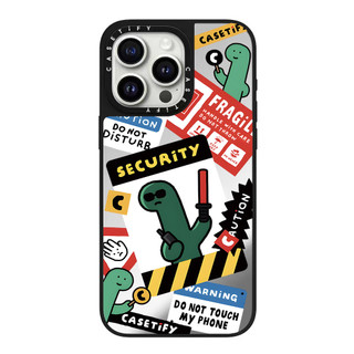 Fun Tags Khủng Long Gương Cứng Ốp Lưng Điện Thoại iPhone 17 Pro Max 16 Plus 15 14 13 12 11 Ốp Lưng Bọc Toàn Bộ Vỏ Acrylic Phía Sau Chống Sốc