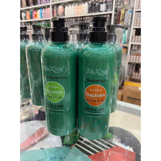 Cặp dầu gội xả Maxtop Extra Collagen Keratin 800mlx2 [ TN ]