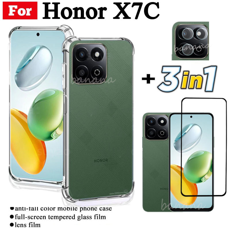 Ốp Điện Thoại Chống Sốc Honor X7C Cho Honor X7A X7B X6B X8B Chống Gián Điệp Bảo Vệ Toàn Diện Kính Cường Lực Bảo Vệ Màn Hình Và Phim Ống Kính