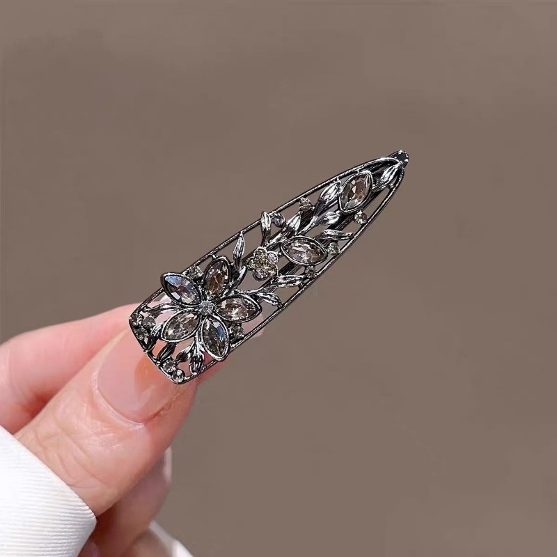 Mauropoli [Sẵn Sàng] Kẹp Tóc Ngọc Trai Kim Cương Giả Nữ Phong Cách Mới Tinh Tế Bên Nổ Kẹp Tóc Trán Gãy Kẹp Mỏ Vịt Thời Trang