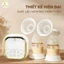 Máy hút sữa điện đôi có dung lượng pin lớn 3600nAh Moaz BéBé MB090 Chính Hãng