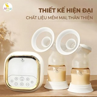 [Xả kho]Máy hút sữa điện đôi có dung lượng pin lớn 3600nAh Moaz BéBé MB090 Chính Hãng