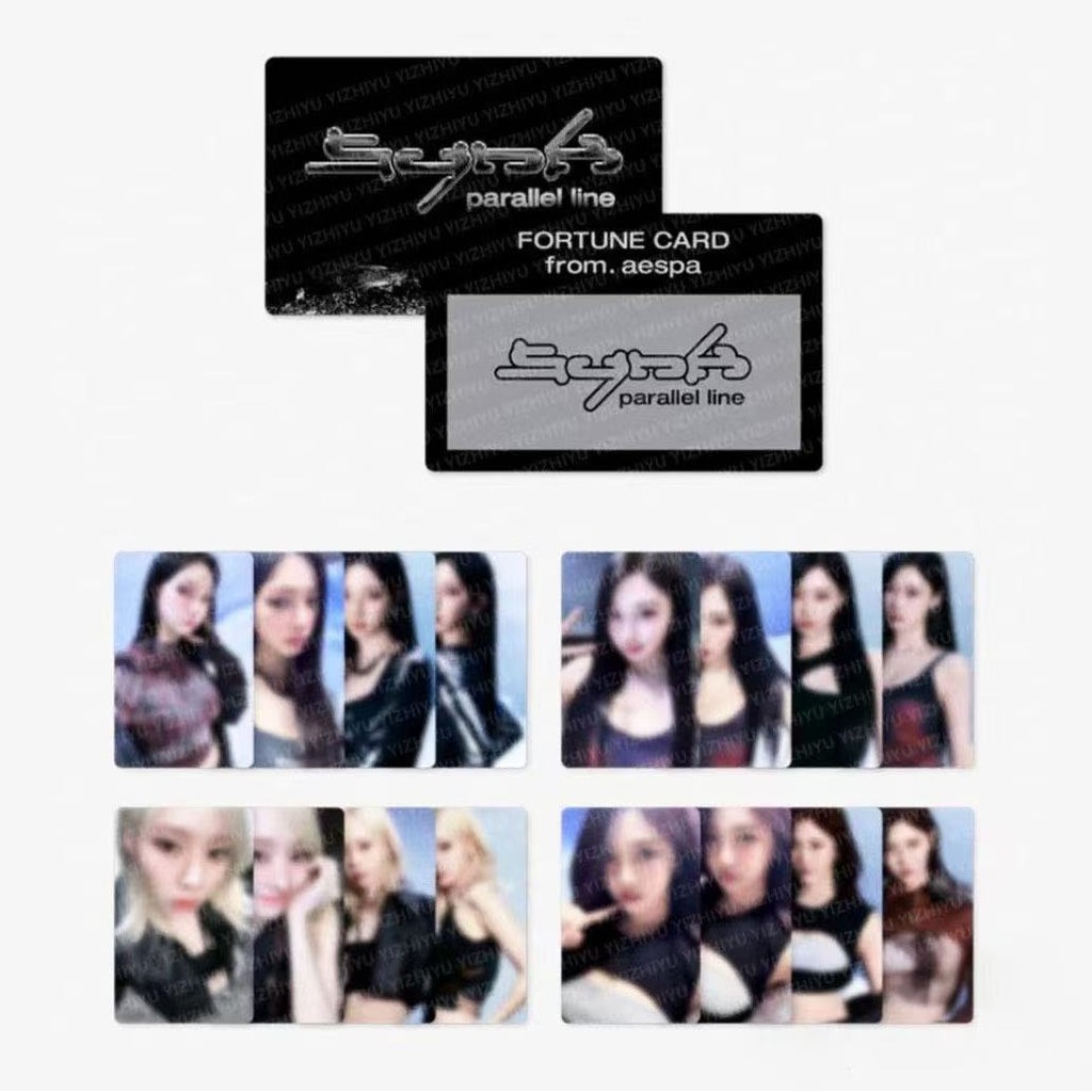 Æspa SYNK: PARALLEL LINE in Seoul Fortune Scratch Set Thẻ ảnh