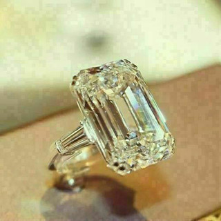 S925 Bạc Quá Khổ Nhẫn Zircon Trang Sức Thời Trang Đơn Giản Quà Tặng Nữ