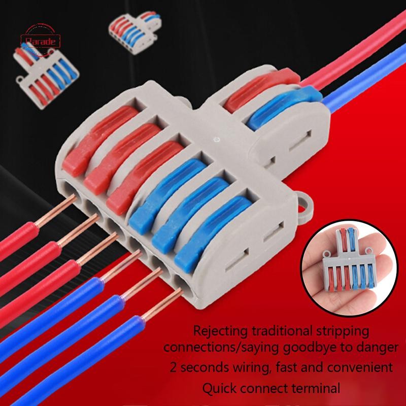 Parade Spring Lever Terminal Block Đầu nối dây cáp điện PCT-222 SPL-62 SPL kq VN