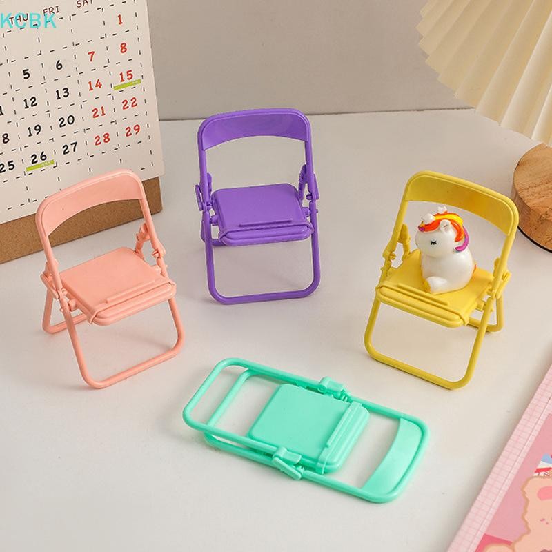 [Kc] Giá đỡ điện thoại di động hình ghế di động dễ thương có thể điều chỉnh đầy màu sắc Giá đỡ máy tính để bàn cho điện thoại di động [BK]