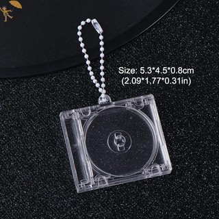 [GOU] Ngoại Vi Kỷ Niệm Trống Album CD Case Móc Khóa CD Player Hình Chìa Khóa Mặt Dây Chuyền Cho DIY Ba Lô Trang Trí VN