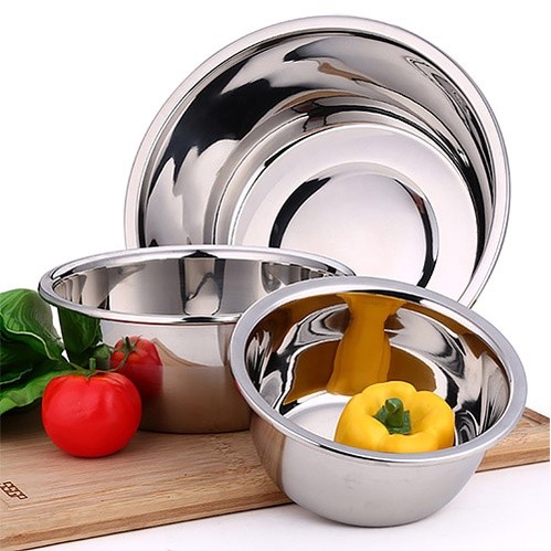 Thau Chậu Inox 304 38cm Hàng Cao Cấp Nhập Khẩu Trực Tiếp Dày Dặn, Đẹp