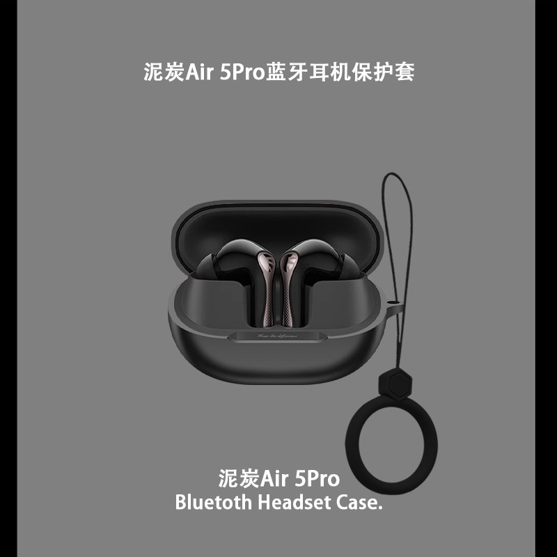 Dành Cho SoundPEATS Air 5 / Air 5 pro / Air 5 Lite Vỏ Tai Nghe Silicon Vỏ Mềm Bảo Vệ Tai Nghe Chống Sốc Có Móc