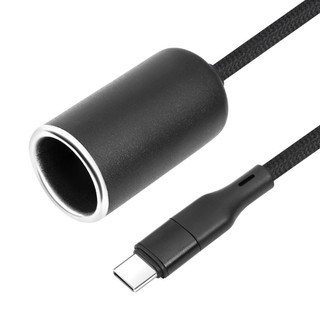 CLI USB C Male to Lighter Adapter 5V sang 12V Type C Cắm cho thiết bị ô tô Bộ chuyển đổi nguồn điện