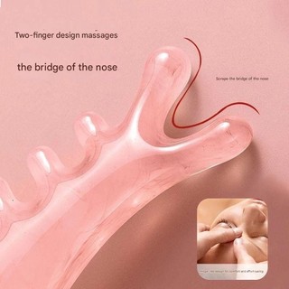 SOULSPACE Head Meridian Lược, Lược Massage kéo cơ mặt 4 trong 1, Dụng cụ mát xa mặt cạo đa chức năng