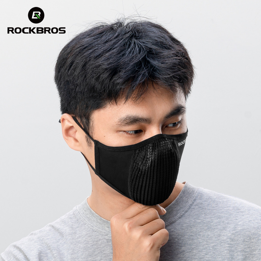 ROCKBROS Ice Silk Mask Handing Ear UV Protection Mask Mặt nạ đi xe đạp thoáng khí Unisex Ngoài trời