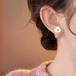 Bông tai nữ đính hoa, thiết kế mới, phong cách sang trọng, ánh sáng cao cấp