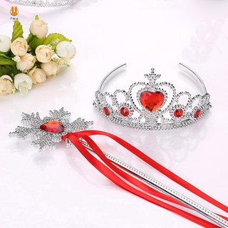 Đảng Magic Wand Vương Miện Bộ Sáng Bóng Kim Cương Giả Công Chúa Đảng Trang Sức Dụng Cụ Đảng Đạo Cụ Công Chúa Cây Đũa Phép