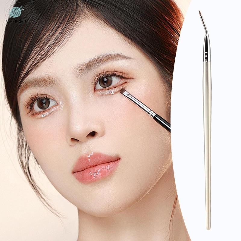 Bàn chải kẻ mắt góc cạnh, lót cánh, lông mày di động cho du lịch, chuyên nghiệp tại nhà