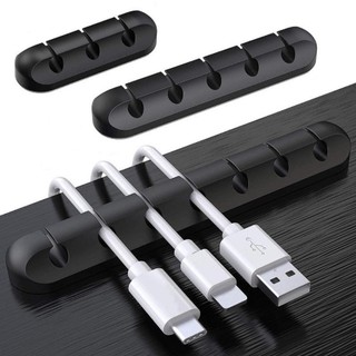 Bộ sắp xếp cáp MEGOCE, Bộ cuộn cáp USB linh hoạt bằng silicon, Giá đỡ dây để bàn màu đen cho bàn phím chuột Bảo vệ tai nghe