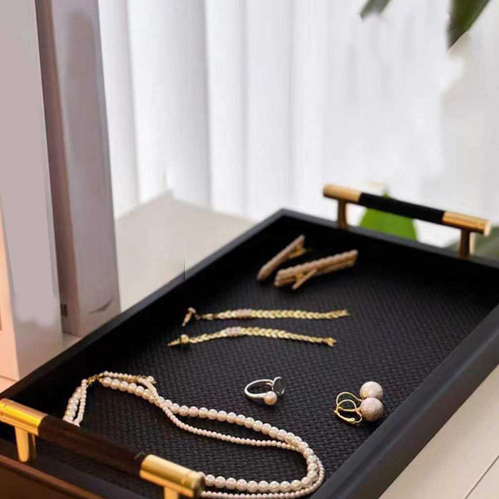Khay trang trí Khay đựng mỹ phẩm đa chức năng Khay đựng nước hoa thanh lịch