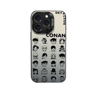 Bộ sưu tập nhân vật thám tử Conan, ốp điện thoại mờ tương thích với iPhone 12 Pro Max, 11 XR, 7 Plus, XS Max, 13 Pro Max, 14 Pro Max, 15 Pro X, 14 Plus, 8 Plus, chống sốc, chống mồ hôi, linh hoạt