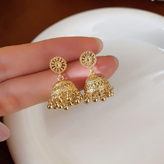 Retro Phong Cách Dân Tộc Chuông Tua Rua Bông Tai Ánh Sáng Cao Cấp Sang Trọng Niche Bông Tai Nữ Phong Cách Bohemian Bông Tai