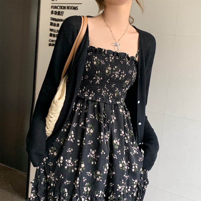 Áo len Cardigan màu trơn giản dị đơn giản phong cách mới mùa hè dành cho nữ 250423