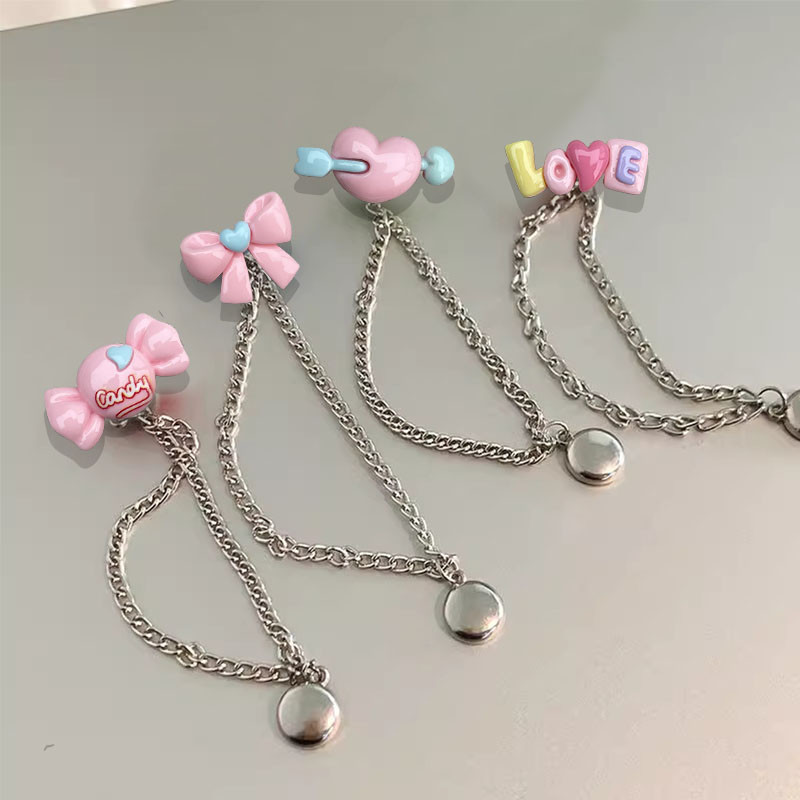 [YUNYUAN] Quần lười Chân Kéo lên Khóa chống gõ Chuỗi hiện vật Khóa hút từ tính Quần rút ngắn thời gian Hiện vật Kẹp cố định vô hình Khóa giấu kín