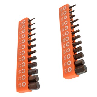 [Fuxin] 12 / 24 Bộ tuốc nơ vít lục giác từ tính 25mm 1 / 4in Mũi điều khiển chuôi lục giác