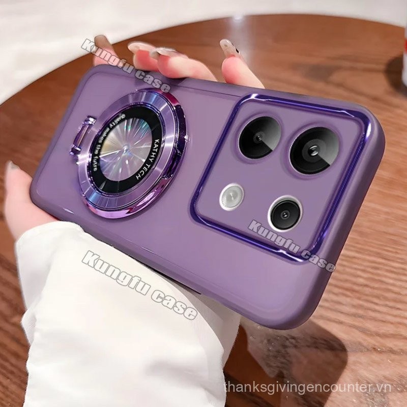 Ốp lưng cho Xiaomi Poco M7 Pro PocoM7 M6Pro M7Pro M6 4G 5G, ốp điện thoại hình vuông hỗ trợ thời trang cho cặp đôi, mềm mại, chống sốc, bảo vệ ống kính camera, giá đỡ, nắp lưng