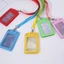 Hộp đựng thẻ ID KANGN, Hộp đựng huy hiệu trong suốt gấp ba lần, có khe cắm thẻ bằng da PU cho thẻ tên ID Thẻ tên doanh nghiệp Thẻ ID sinh viên